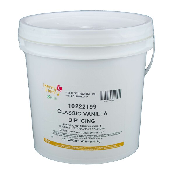Henry And Henry Henry And Henry Vanilla Classic Dipping Icing, 45lbs 10222199 - main
